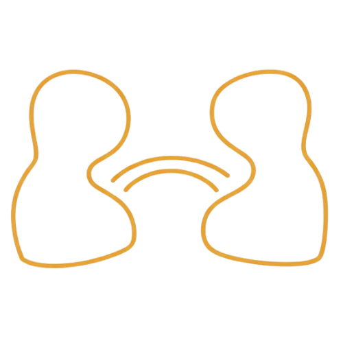 Icon showing building communication bridges between partners in Relationship Program for Couples